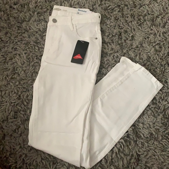 Old Navy Denim - old navy white rockstar jeans